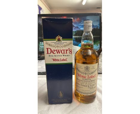  Sale Item:    DEWARS WHITE LABEL 1LTR 86.8 PROOF  Vat Status:   No Vat   Buyers Premium:  This lot is subject to a Buyers Pr