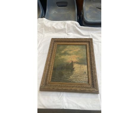  Sale Item:    OIL PAINTING-THE DORT MORNING BY G BRECH (AF)  Vat Status:   No Vat   Buyers Premium:  This lot is subject to 