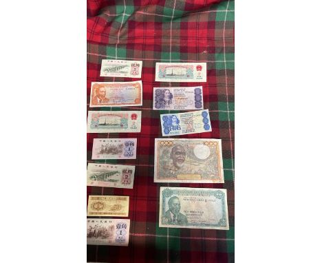  Sale Item:    12 x FOREIGN NOTES   Vat Status:   No Vat   Buyers Premium:  This lot is subject to a Buyers Premium of 17.5% 
