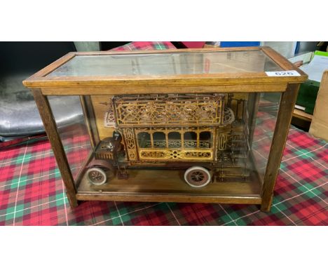  Sale Item:    GLASS CASED MODEL BUS   Vat Status:   No Vat   Buyers Premium:  This lot is subject to a Buyers Premium of 17.