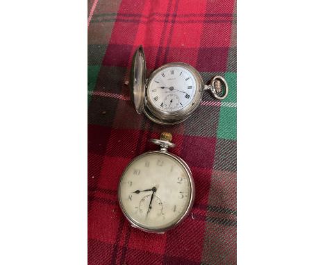  Sale Item:    2 SILVER POCKET WATCHES (AF)   Vat Status:   No Vat   Buyers Premium:  This lot is subject to a Buyers Premium