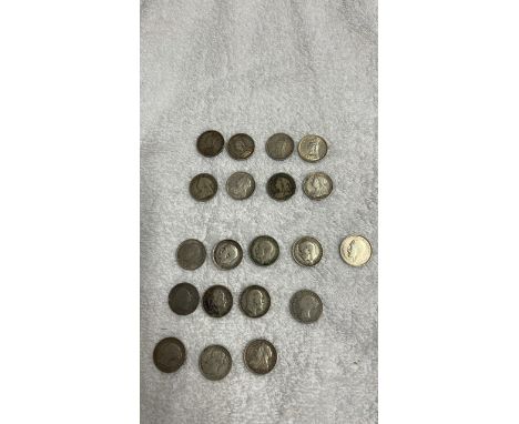  Sale Item:    BOX-20 x THREEPENNIES   Vat Status:   No Vat   Buyers Premium:  This lot is subject to a Buyers Premium of 17.
