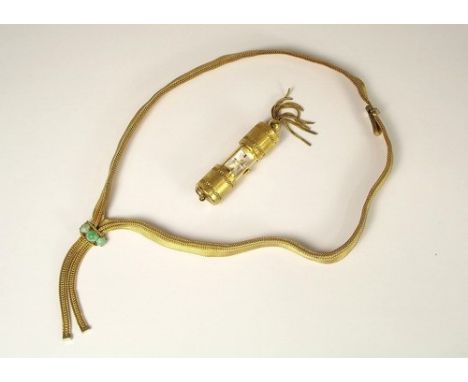 WATCH ETC.
A Rotary gold tone pendant watch & a German rolled gold mesh necklace.