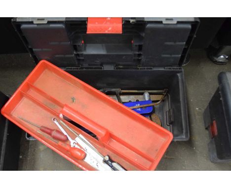 Storage box and quantity of assorted tools