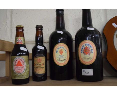 Vintage ales to include Jubilee Stong Ale, Princess Ale, King George V commemorative jubilee ale and a Bass 200 Years commemo