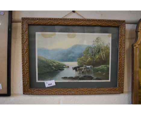 Morning Mists, reproduction print, framed and glazed