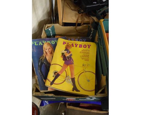 Quantity of vintage Playboy magazines