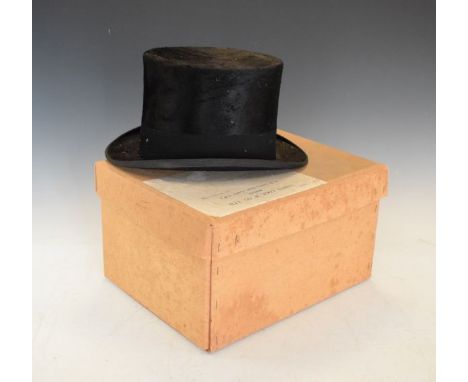 Vintage Lock & Co black mohair top hat   Condition: 