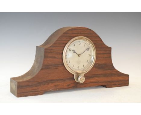 Vintage Smiths dashboard clock in an oak clock case   Condition: 