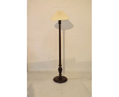 Oak and beech standard lamp   Condition: 