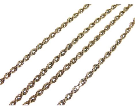 9ct gold rope twist neck chain   Condition: 