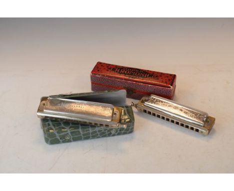 Two vintage Hohner Super Chromonica harmonicas   Condition: 