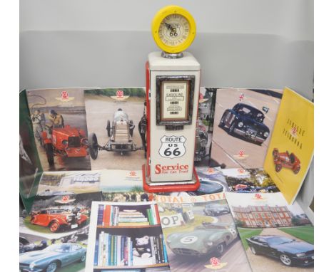 A collection of vintage motoring publications, 1983 car catalogue, advertising brochures, Morris Minor, Fiat, Maxi, Dodge, Fo