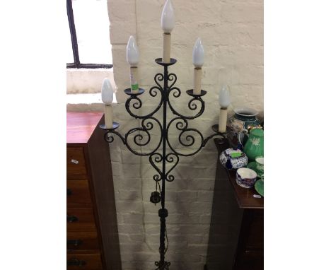 A candelabra lamp.
