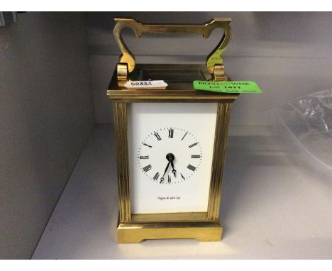 A carriage clock.