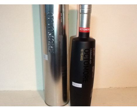Octomore Islay Single Malt Scotch Whisky Aged 10 years.