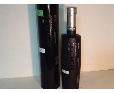 Octomore Islay Single Malt Scotch Whiskey Aged 5 Years.