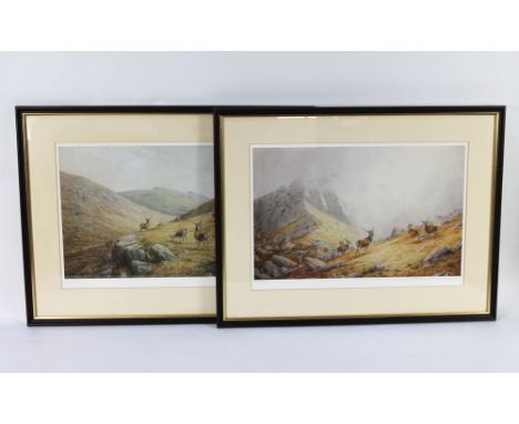 Vincent Balfour Brown, a pair of limited edition prints, the first "Children of the Mist" 317/350 published by Malcolm Innes 