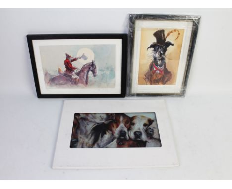 Jonathan Walker, two signed limited edition prints "Gypsy" 22.5 x 15 cm 47/195 published by Sally Mitchell Fine Arts, framed,