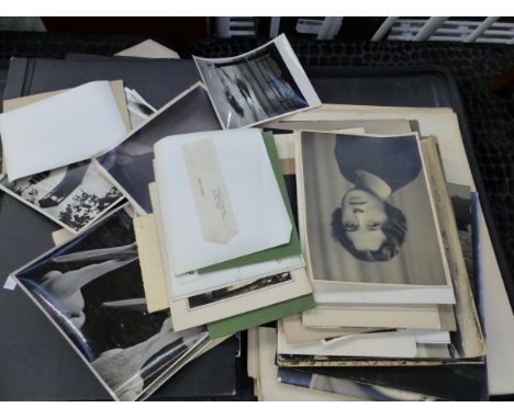 A LARGE FOLIO LARGE SCALE VINTAGE PHOTOGRAPHS.