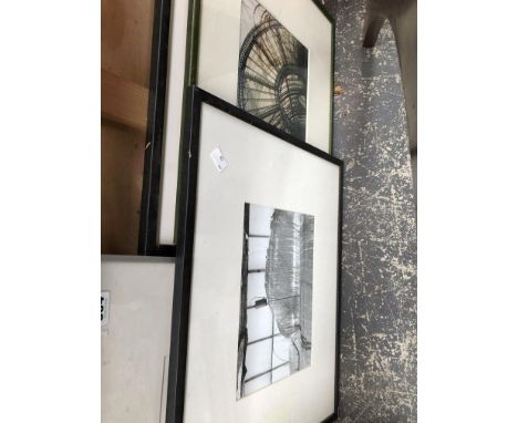 FOUR CONTEMPORARY PHOTOGRAPHS OF ARCHITECTURAL SUBJECTS.