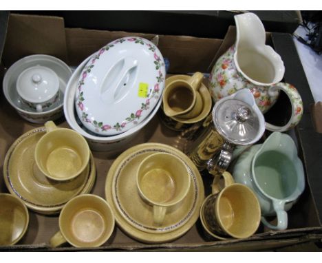 J &amp; G Meakin part tea set and decorative china jugs and cutlery etc 