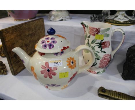 Emma Bridgewater floral teapot and jug 