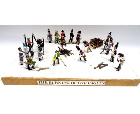 The Burning of the Eagles 54mm scale Diorama and thirteen separate models from the Retreat from Moscow 1812 DETAILED (Conditi