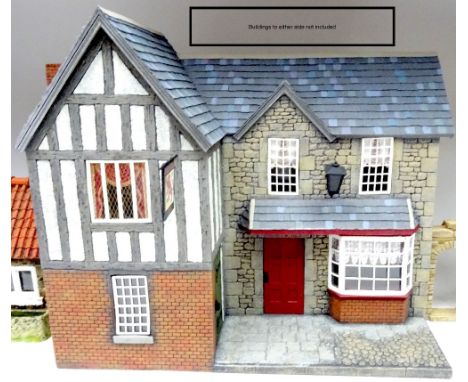 Britains Tactical Scenes 61009 Red Lion Inn Façade with lamp and sign, American Civil War Stone Wall sets 17811, 17812 (two) 