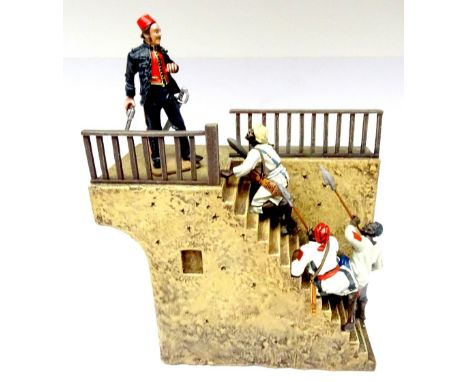 John Jenkins Designs: set SUD01 The Death of General Gordon Ltd Edition of 600, Stairs and Landing, General Gordan and three 