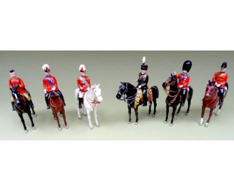 Imperial Productions mounted General Staff with portrait figures of King Edward VII and the Prince of Wales (Condition Excell
