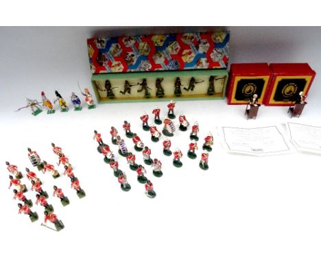 Britains set 56s, Infantry in Battledress second grade, SECOND VERSION, late pattern helmets 1956 in original box (Condition 