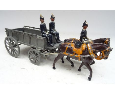 Britains set 146, Army Supply Corps two-horse GS Waggon (Condition Very Good-Good) 1910 (5)