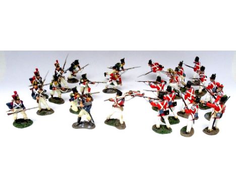 Britains Napoleonic British vs French at Hougoumont Battle of Waterloo 1815, sets 17670, 17671, 17700, 17701, 17847 (two), 17