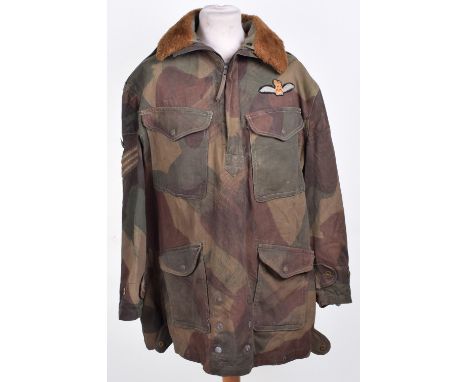 WW2 Glider Pilots Denison Smock, fine example of the wartime pattern half zip front smock with embroidered Glider Pilots qual