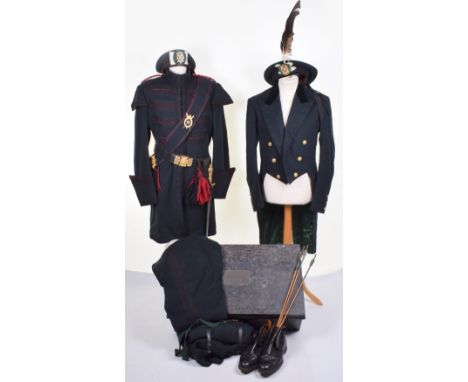 Queens Bodyguard of Scotland Royal Company of Archers Full Uniform, Headdress and Sword Grouping Contained in the Original Me