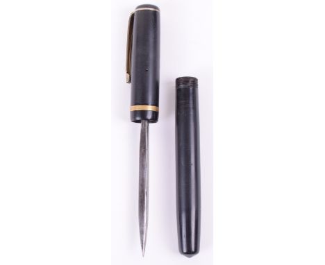 WW2 S.O.E Agents Assassination Pen Dagger, interesting dagger blade which was concealed inside the body of a fountain pen as 