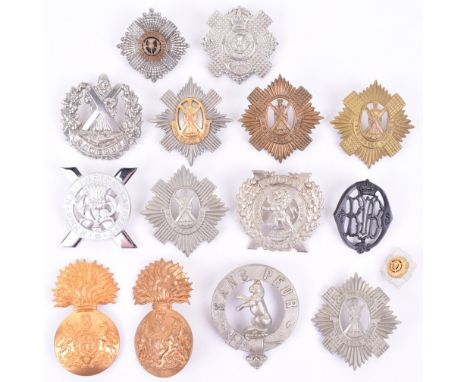 15x Scottish Regimental Cap / Glengarry Badges, including London Scottish, variations of Royal Scots, 6th Volunteer Battalion