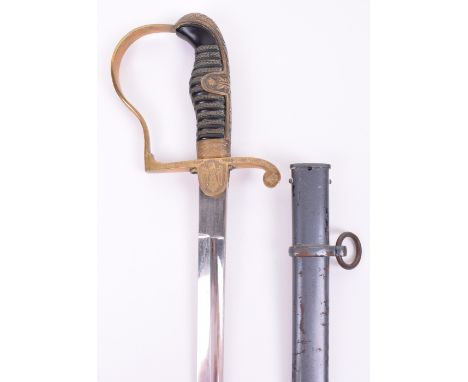 WW2 German Army Officers Dress Sword by Alcoso Solingen, fine example of a dove head pattern sword with army style downward w