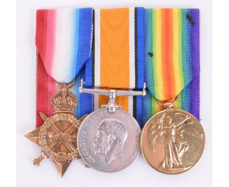 Great War Railway Operating Division, Royal Engineers Officers Medal Trio, consisting of a 1914-15 Star awarded to “LIEUT. G.