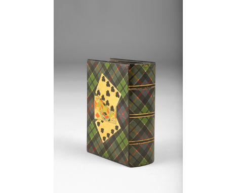 Tartan Ware playing cards box, Leslie tartan, 11cm x 8cm x 4cm