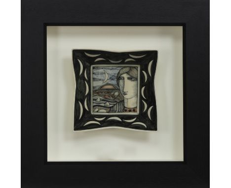 * IAN MCWHINNIE (SCOTTISH b. 1952), UNTITLED ceramic bowl, hand thrown and painted, signed verso image size 18cm x 19cm, over