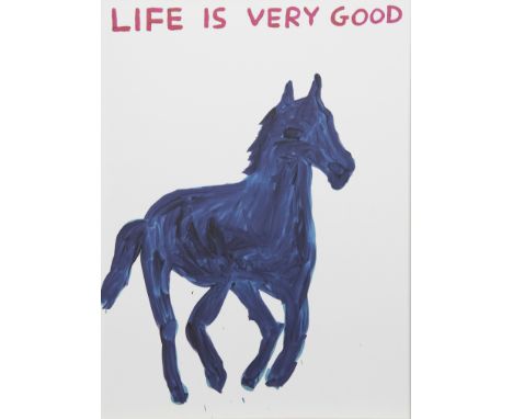* DAVID SHRIGLEY, LIFE IS VERY GOOD lithograph on 200g Munken Lynx paper image size 73cm x 54cm, sheet size 79cm x 59cm Unfra