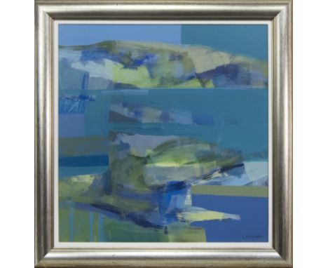 * LYNN MCGREGOR RSW (SCOTTISH b. 1959), MORNING LIGHT oil on board, signed, titled label verso image size 67cm x 65cm, overal