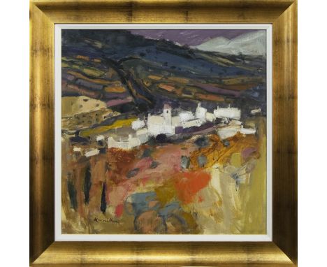 * SHEILA MACMILLAN DA PAI (SCOTTISH 1928 - 2018), CAPILEIRA, SPAIN oil on canvas, signed, titled label verso image size 60cm 