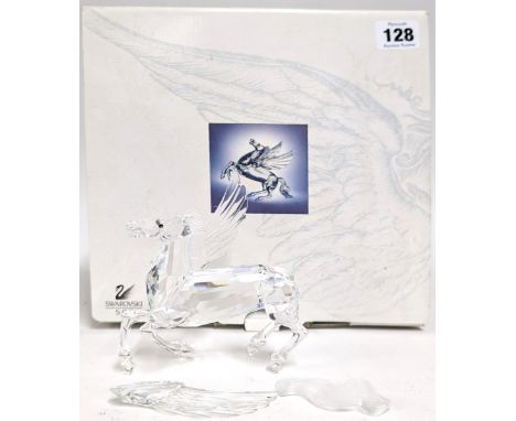Swarovski Crystal Glass, Annual Edition 1998 'Fabulous Creatures' - 'The Pegasus', boxed, (tail and one wing detached, parts 