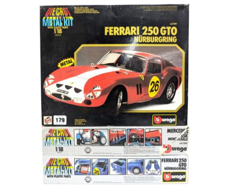 Burago, 'cod. 7011 - Ferrari 250 GTO - Nürburgring', 1/18 scale diecast metal kit, with 1 'cod.7011 - Ferrari 250 GTO - Nürbu