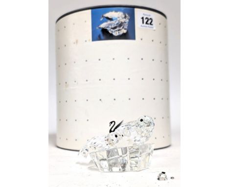 Swarovski Crystal Glass, Annual Edition 1991 'Save me' - 'The Seals', boxed, (nose and one eye detached on larger seal, parts