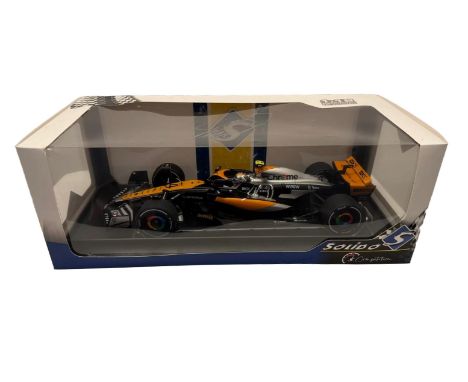 The accurately detailed Solido S Competition model is signed by the McLaren driver both on the box and model.