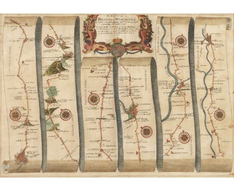 * Ogilby (John). The Road from Bristoll to Worcester [and] The Road from Glocester to Montgomery North Wales [1676 or later],